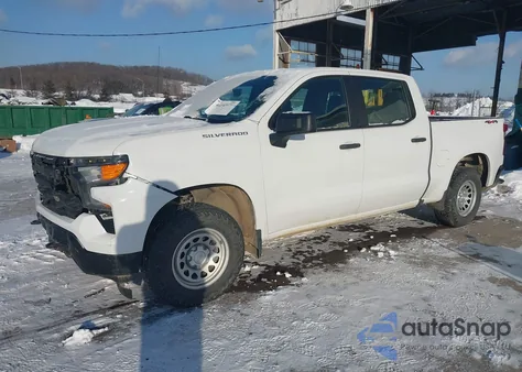 2023 Chevrolet Silverado 1500 4Wd Short Bed Wt from USA, damaged, VIN 3GCPDAEKXPG100678